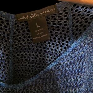 United States Sweaters Blue Knit Top